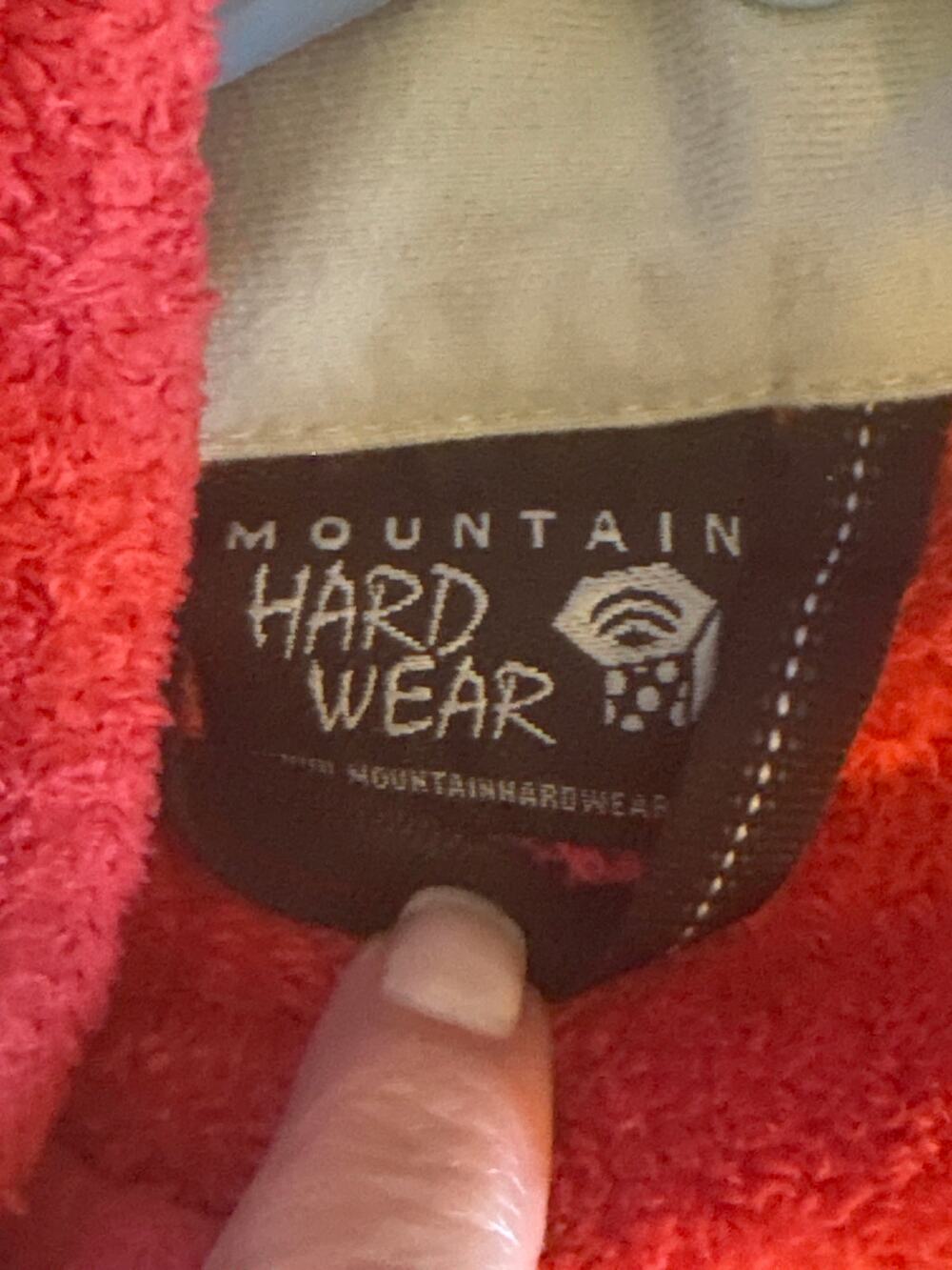 Mountain Hardwear Red Front Zip Fleece Jacket Small